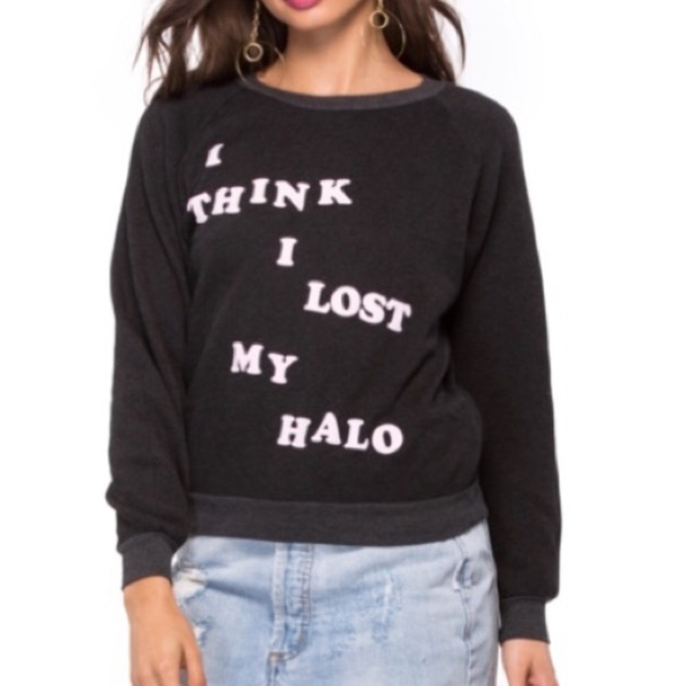 Wildfox Ex Angel Lost My Halo Sweatshirt, size M - Picture 8 of 8